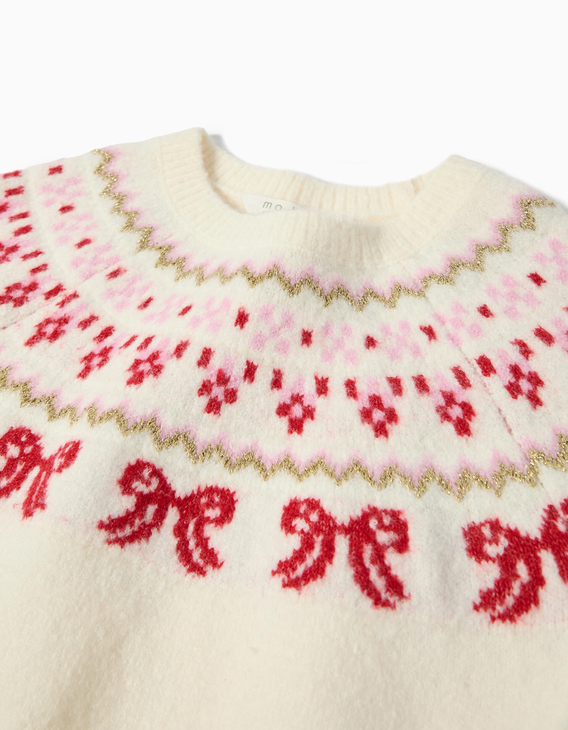 Comprar Online Camisola de Malha, Menina, Cru