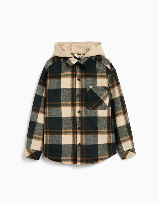 Comprar Online Sobrecamisa com Capuz, Menino, Verde Escuro