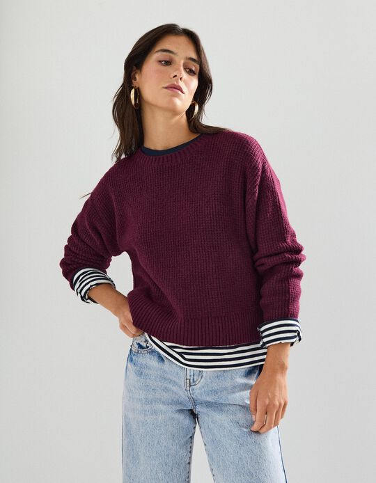 Comprar Online Camisola de Malha, Mulher, Roxo