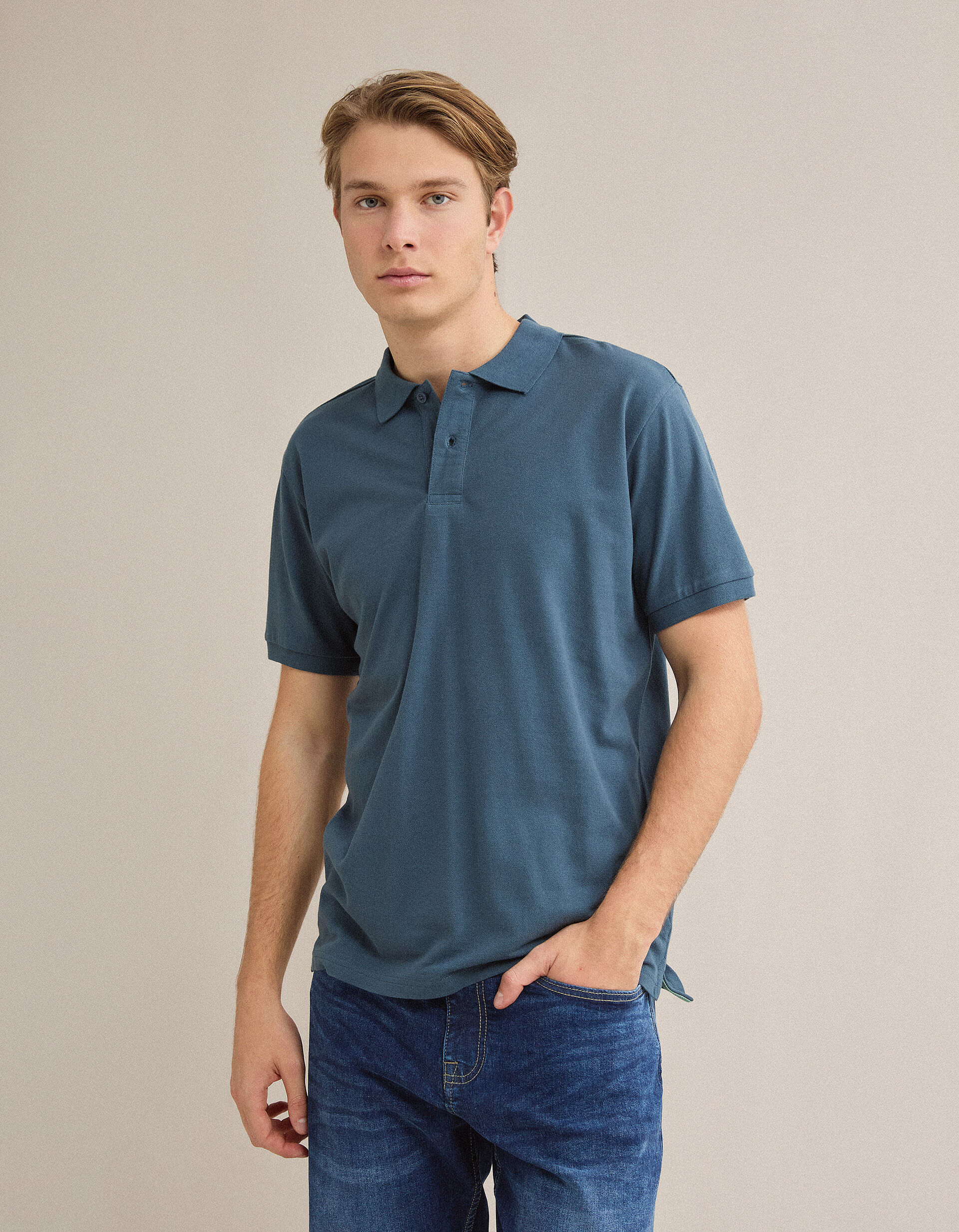 Comprar Online Polo Piquet, Homem, Azul