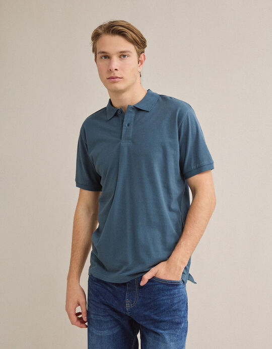 Comprar Online Polo Piquet, Homem, Azul