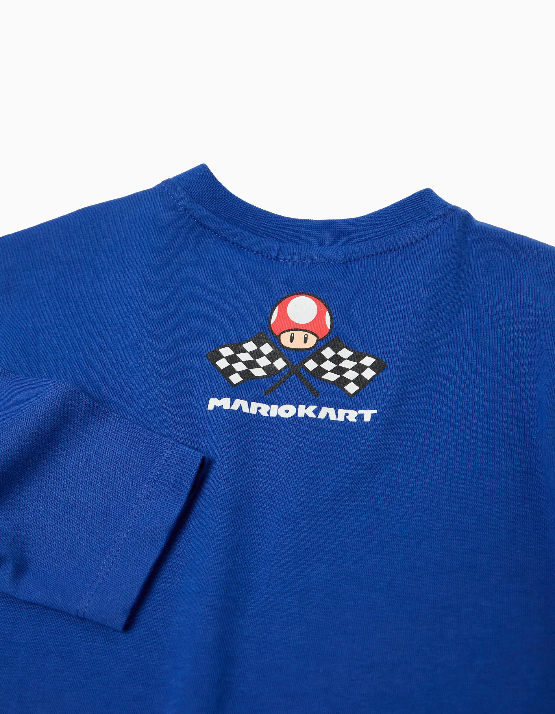Comprar Online T-shirt de Manga Comprida 'Super Mario', Menino, Azul