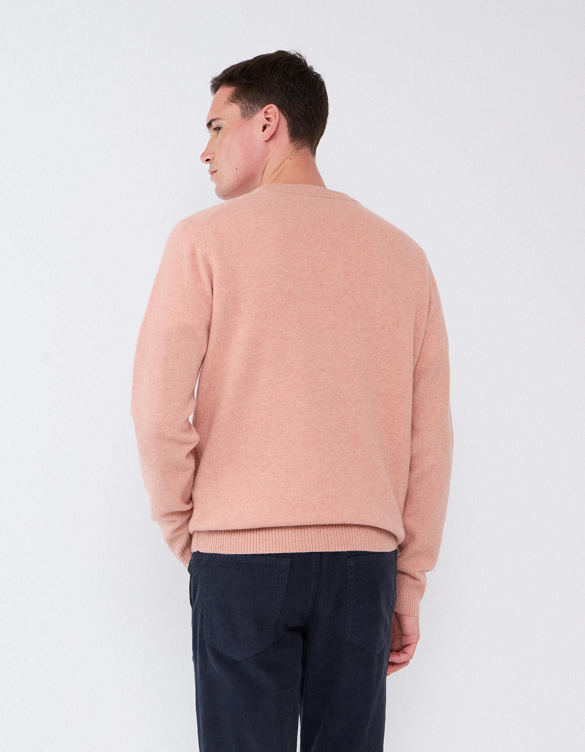 Comprar Online Camisola Com Mistura De L&atilde;, Homem, Rosa