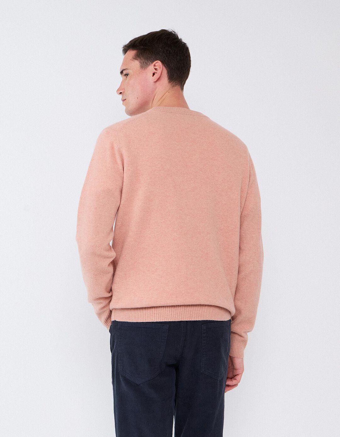 Camisola Com Mistura De L&atilde;, Homem, Rosa