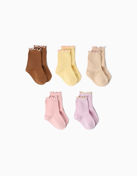 Comprar Online Pack 5 Pares De Meias, Menina, Multicolor