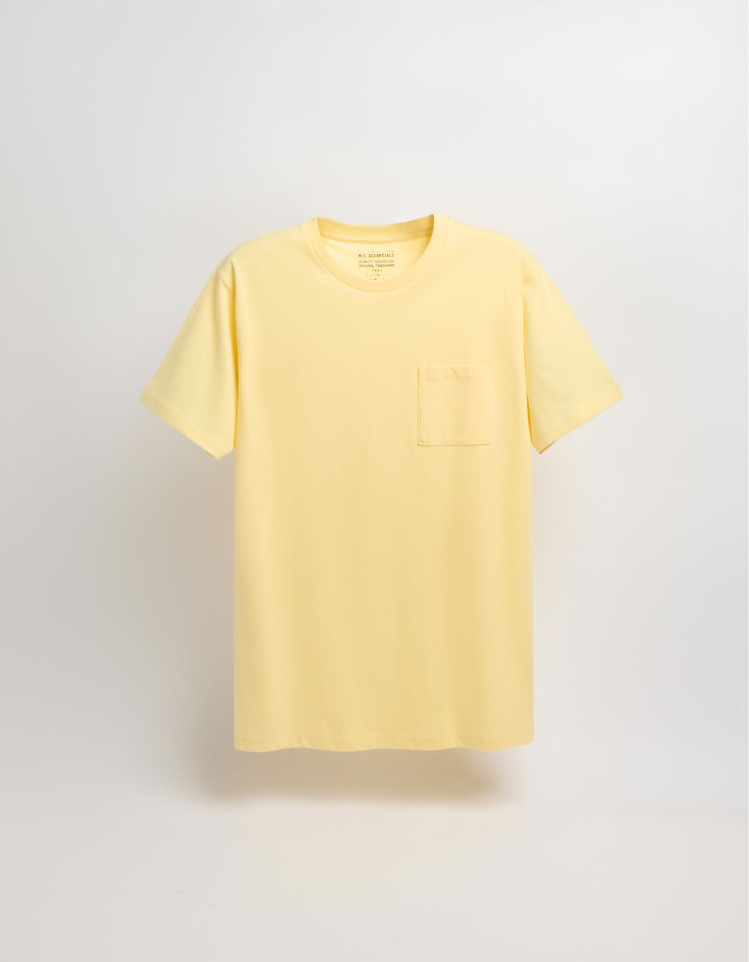 T-shirt Bolso, Homem, Amarelo Claro
