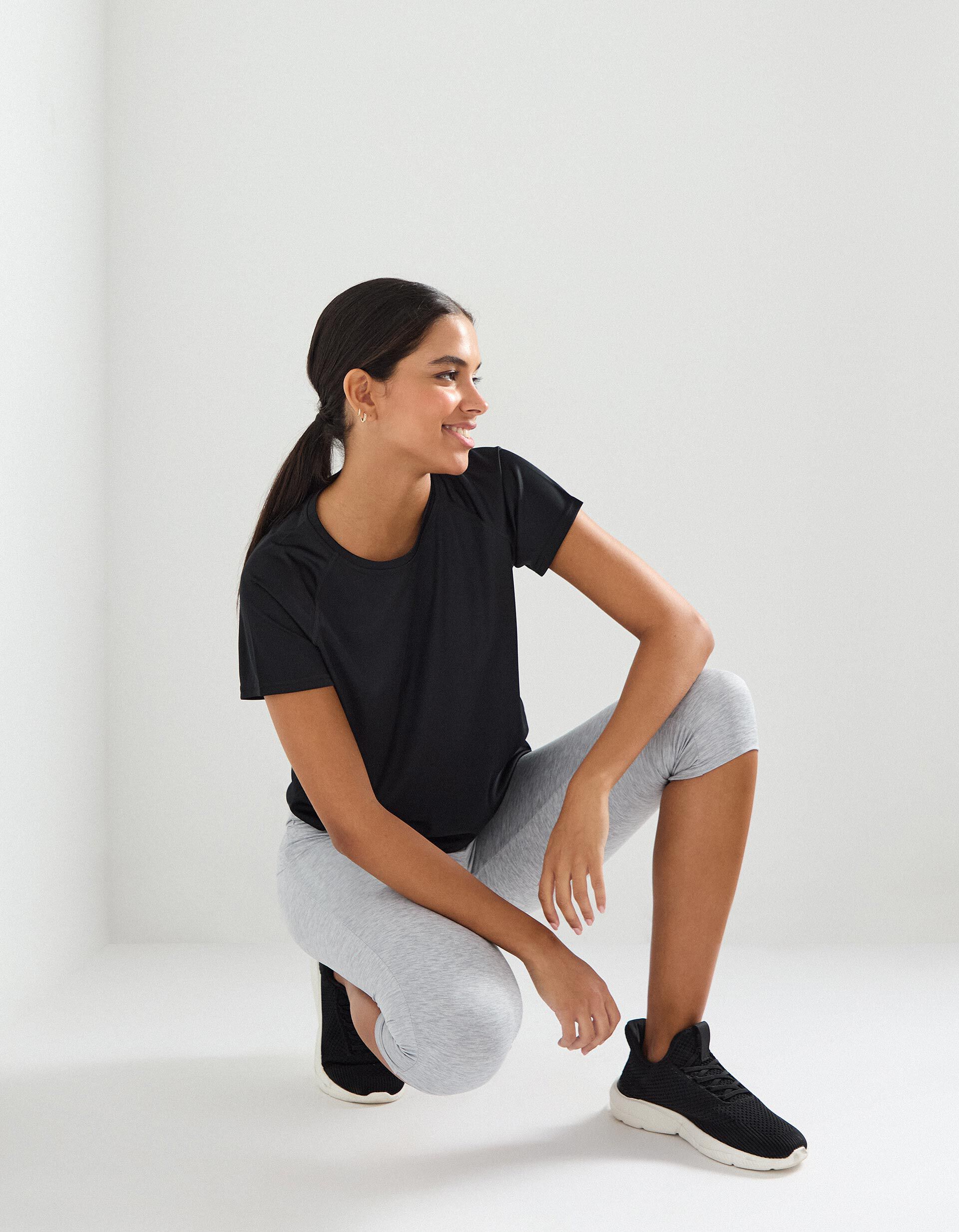 Comprar Online Leggings de Desporto Curtas, Mulher, Cinzento 