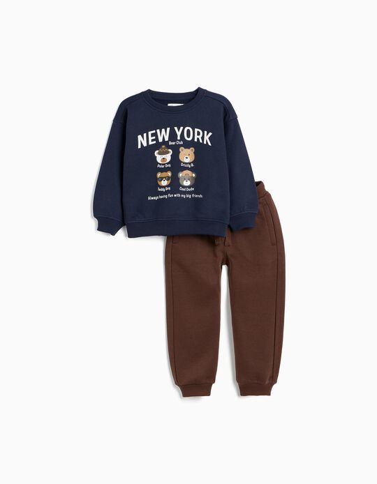 Comprar Online Conjunto De Jogging, Menino, Azul Escuro