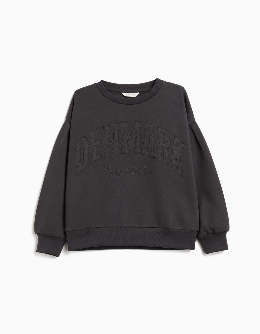 Sweatshirt de Felpa, Menina, Cinzento Escuro