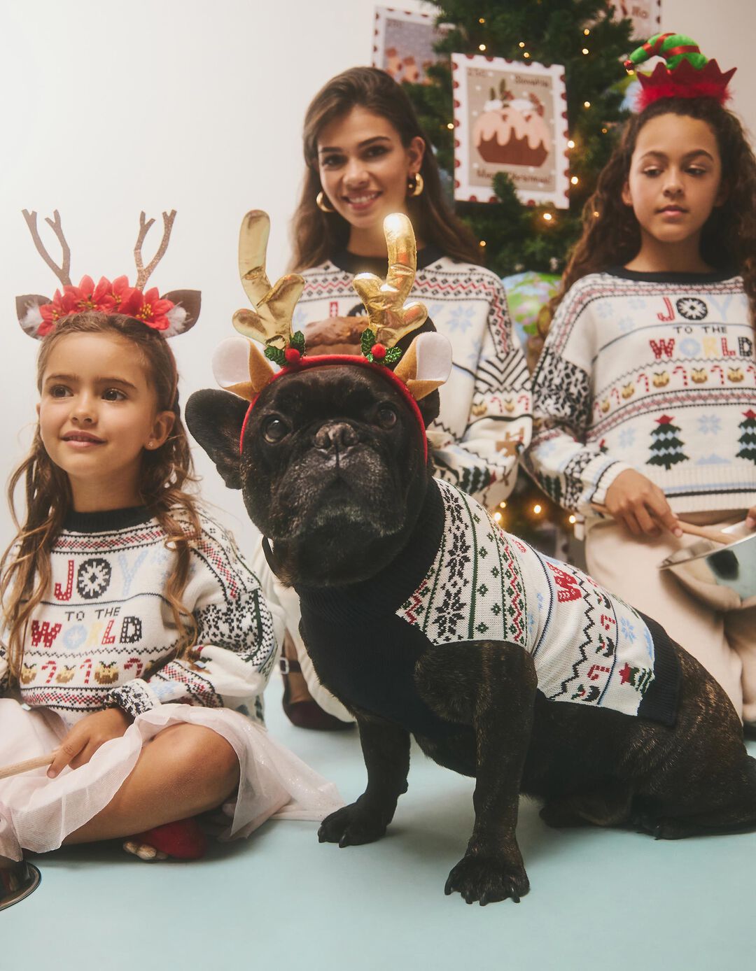 Camisola de Natal para Cão, Azul Noite