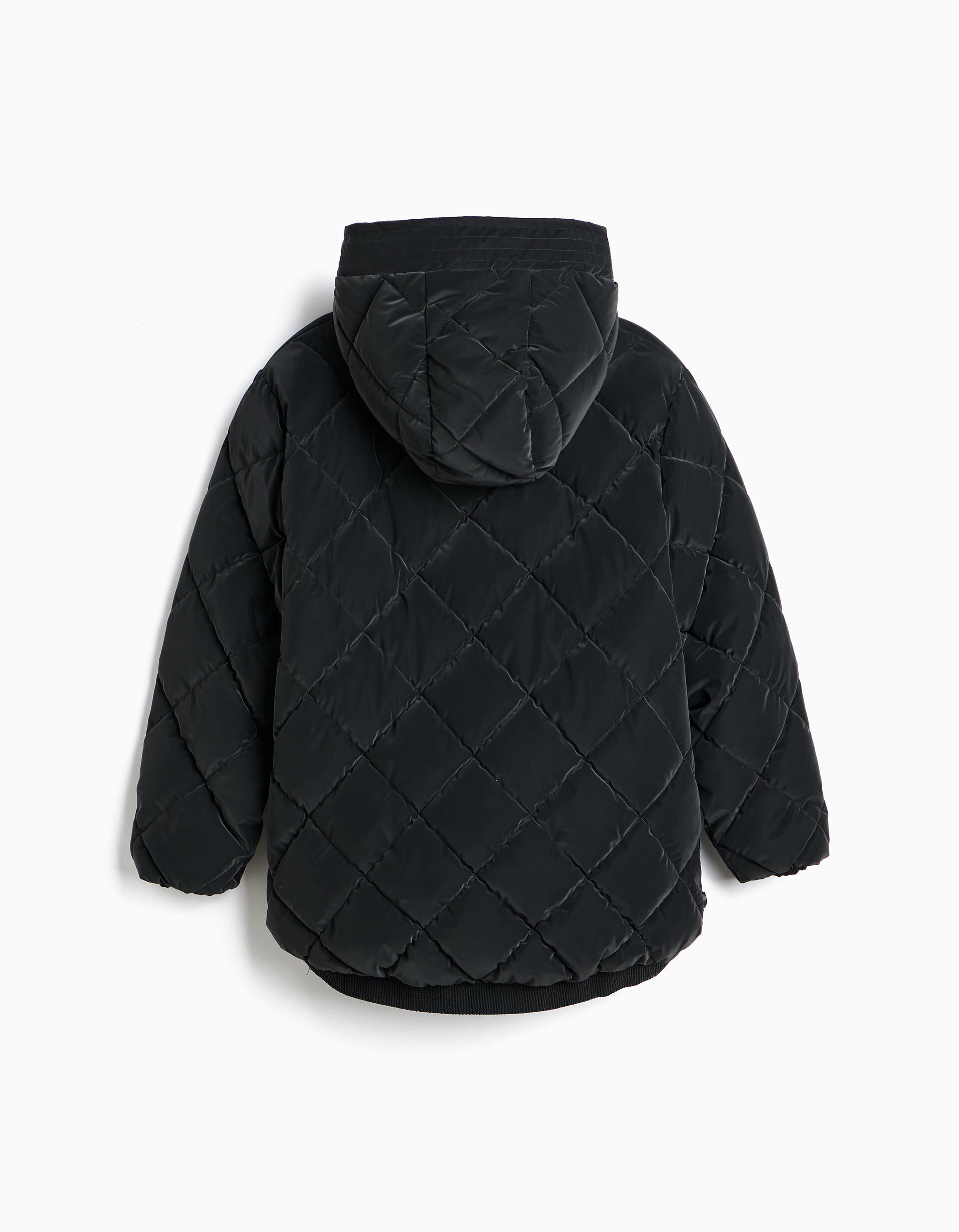 Comprar Online Blus&atilde;o Acolchoado Com Capuz, Menina, Preto