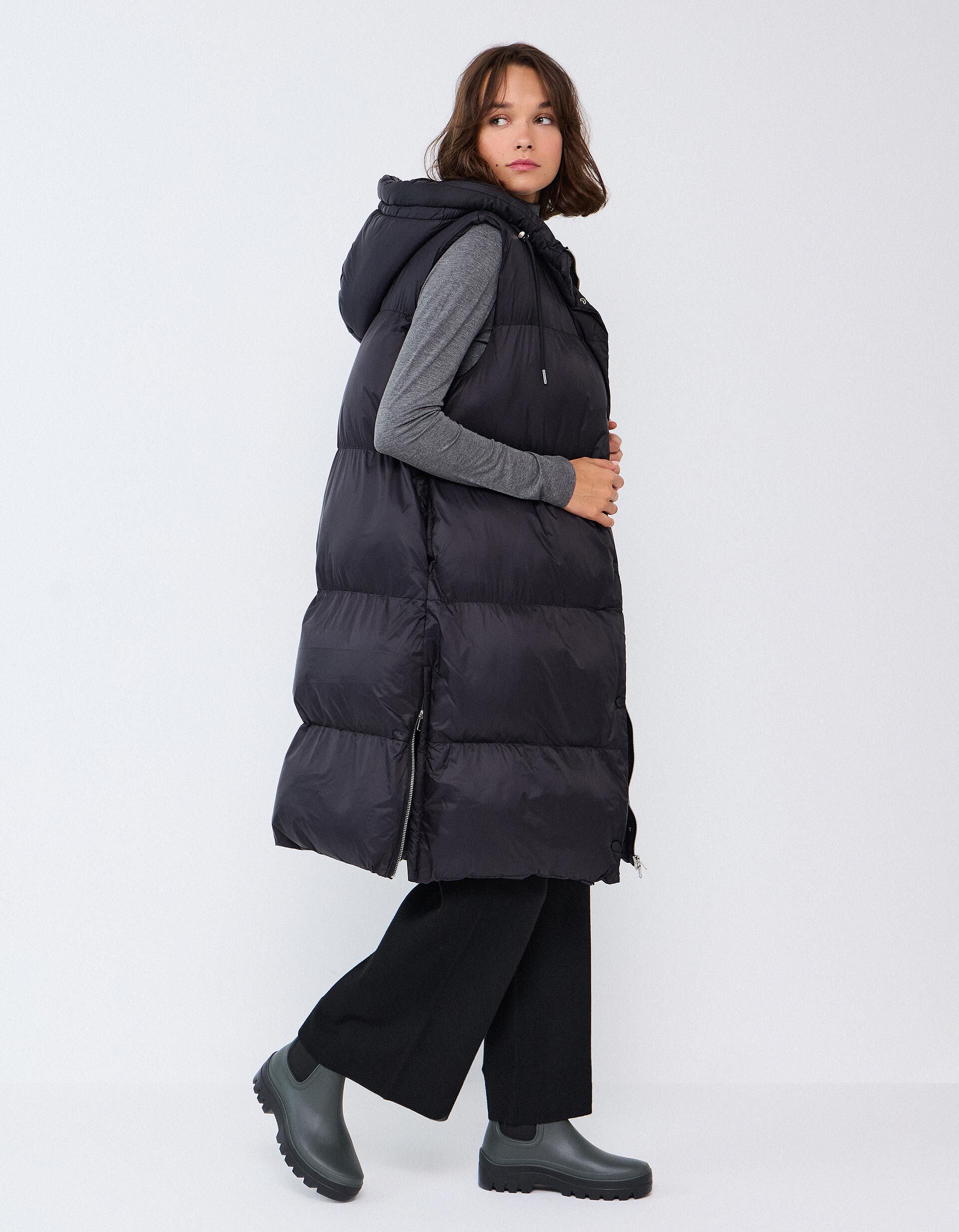Comprar Online Colete Acolchoado Com Capuz, Mulher, Preto