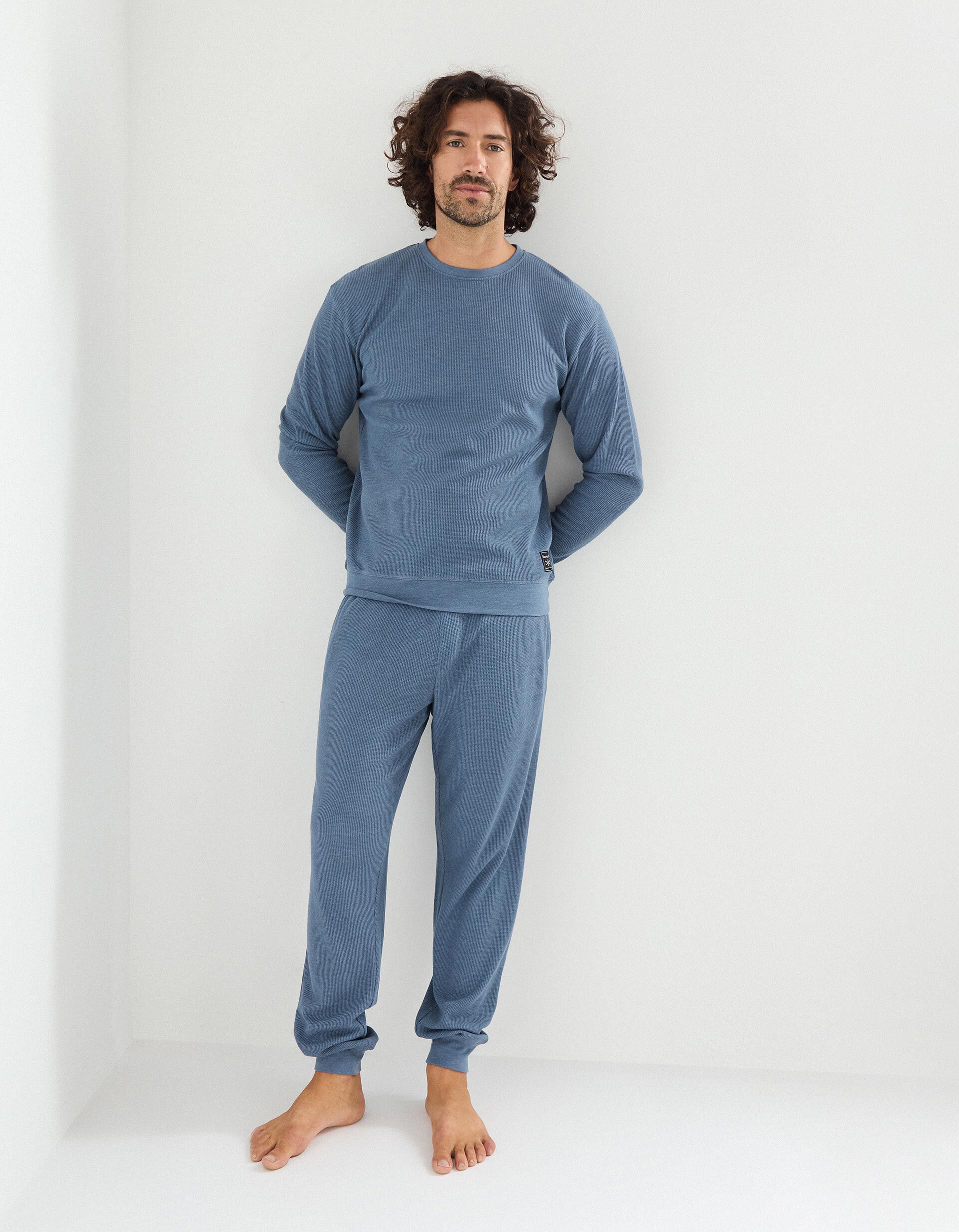 Comprar Online Pijama Waffle, Homem, Azul Escuro 