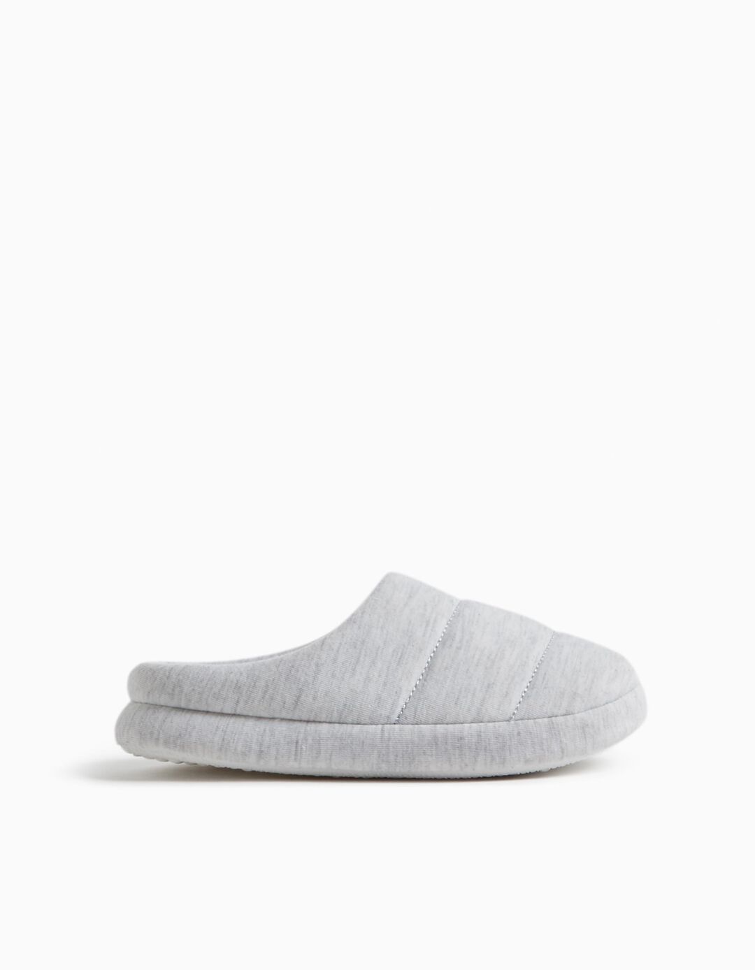 Cushioned Slippers, Boy, Light Gray