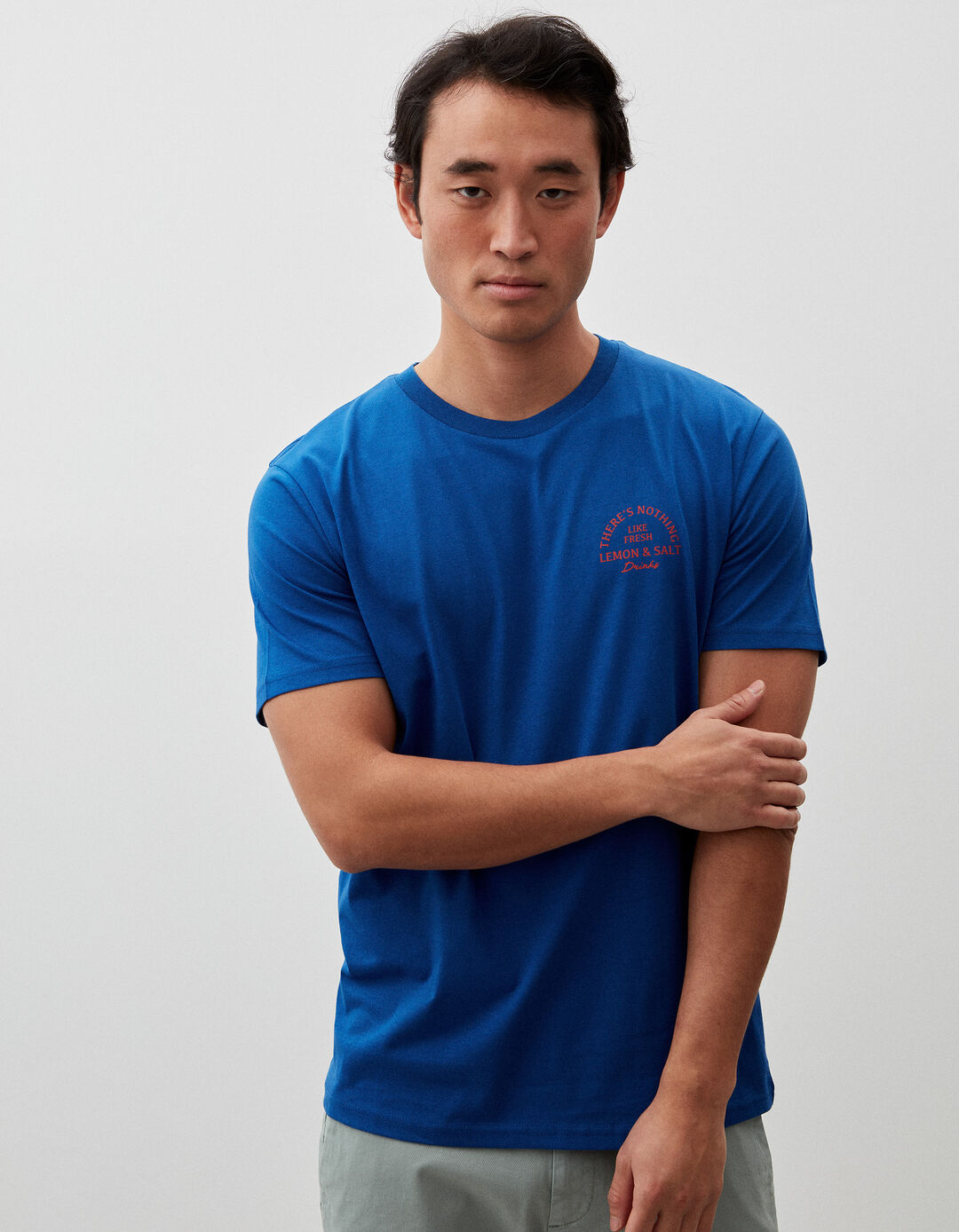 T-shirt, Homem, Azul