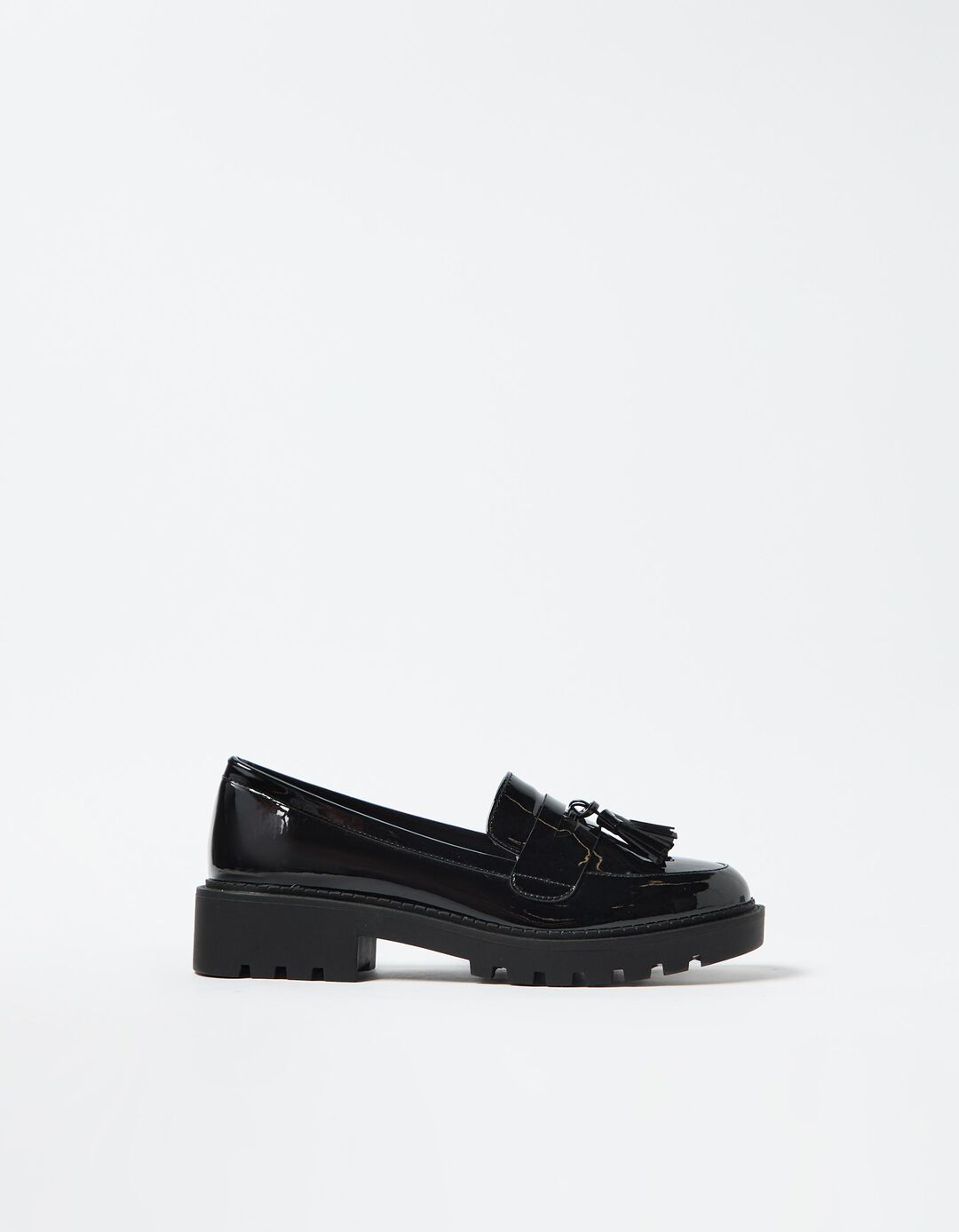 Mocassins Chunky, Mulher, Preto