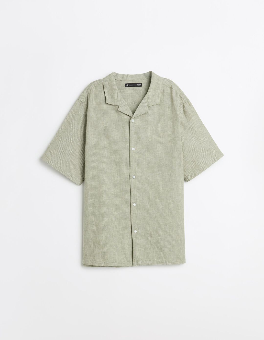 Camisa com Linho, Homem, Verde