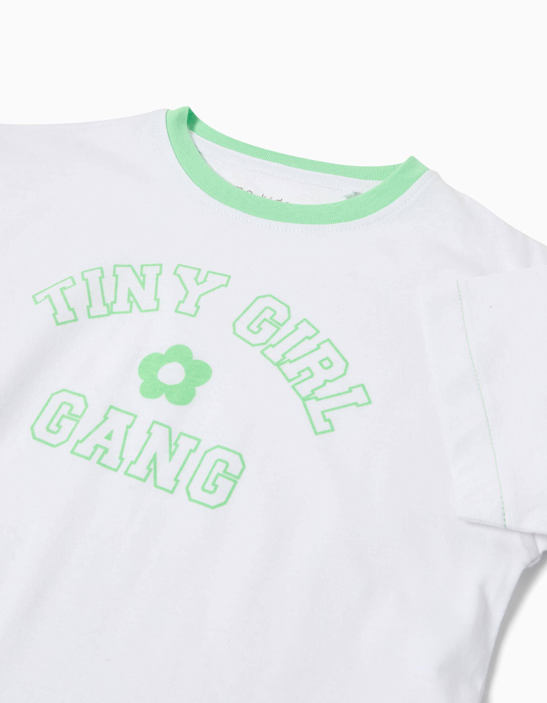 Comprar Online T-shirt Print, Menina, Verde Claro 