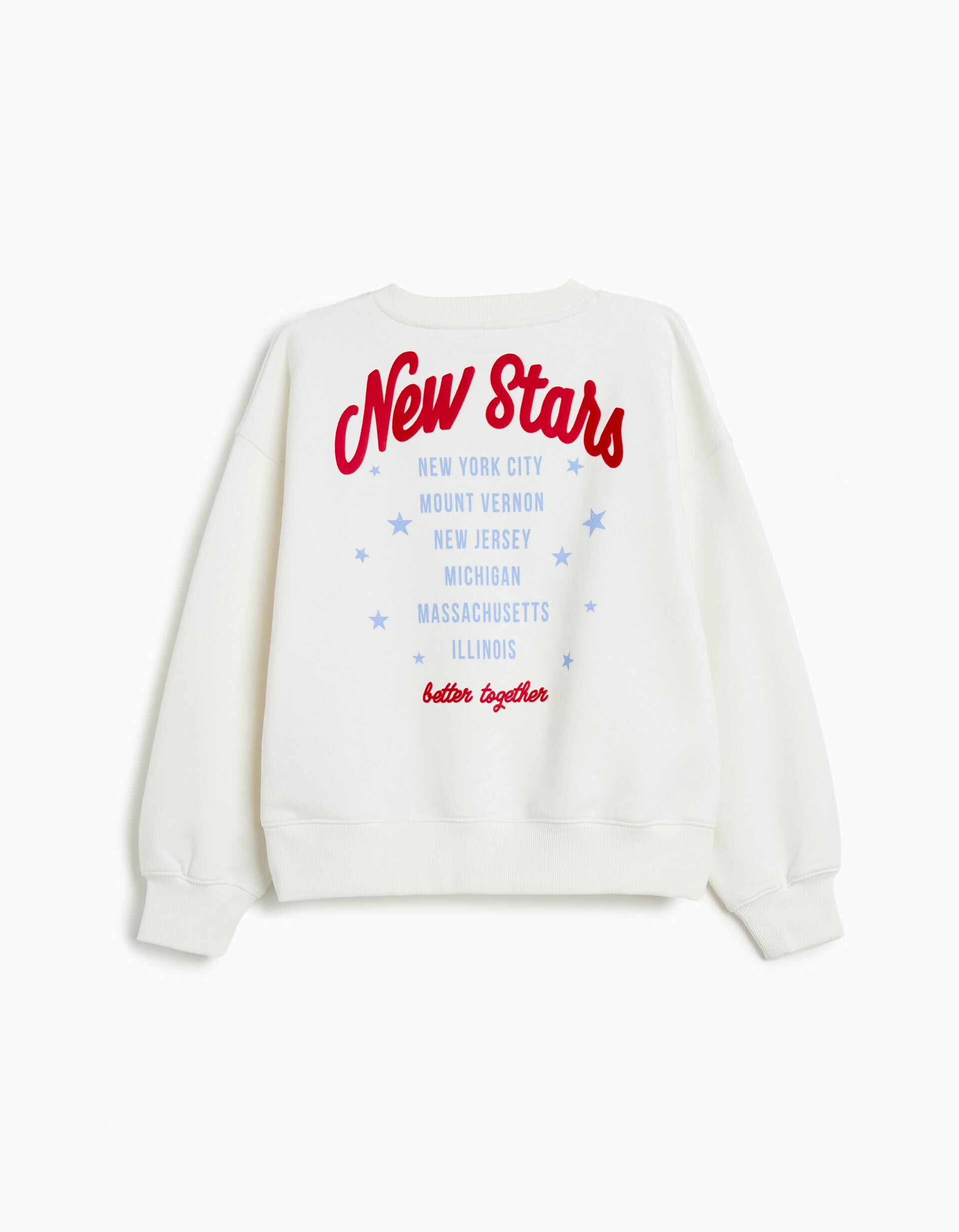 Comprar Online Sweatshirt, de Felpa Menina, Branco