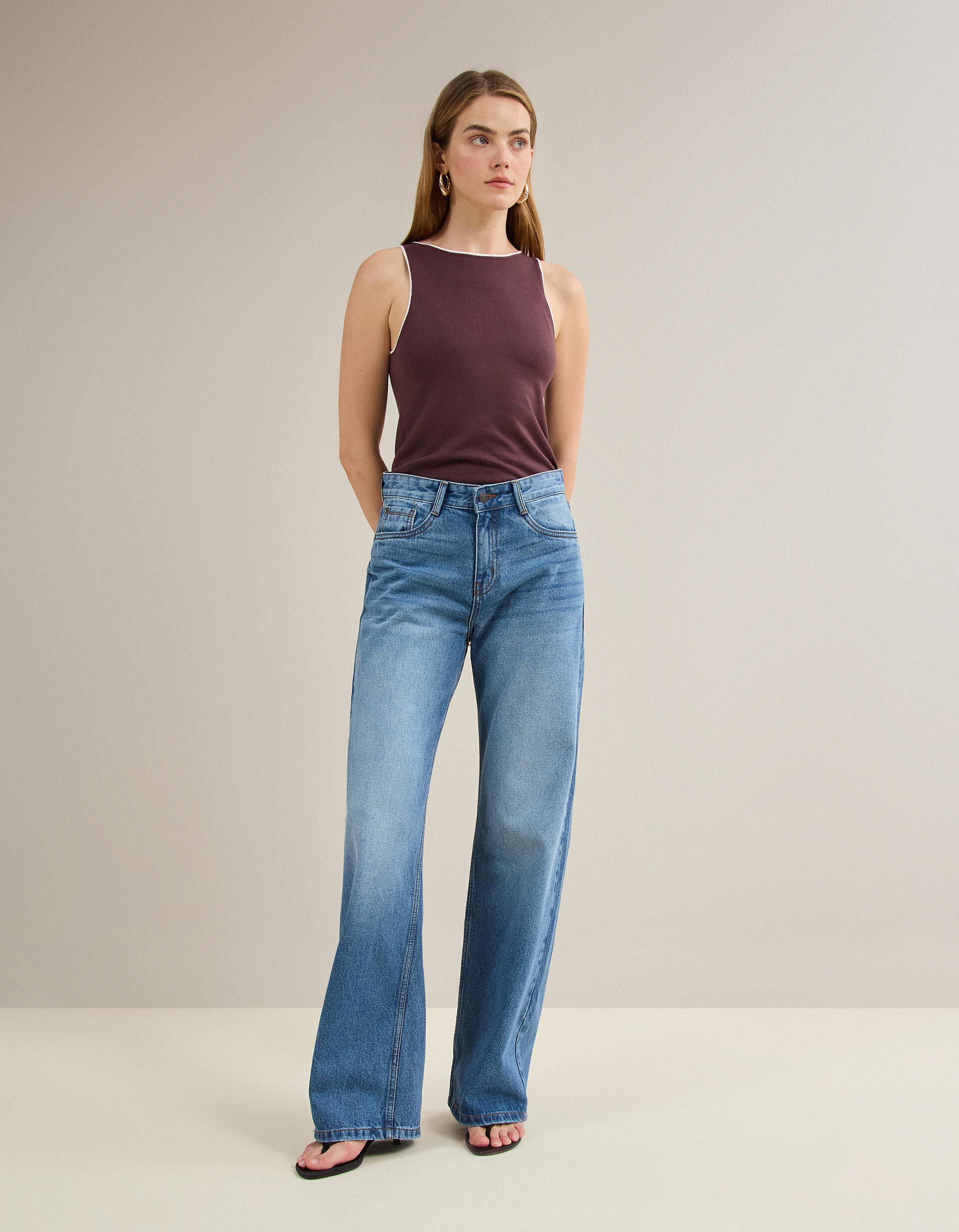 Comprar Online Cal&ccedil;as De Ganga 'Wide Leg', Mulher, Azul 