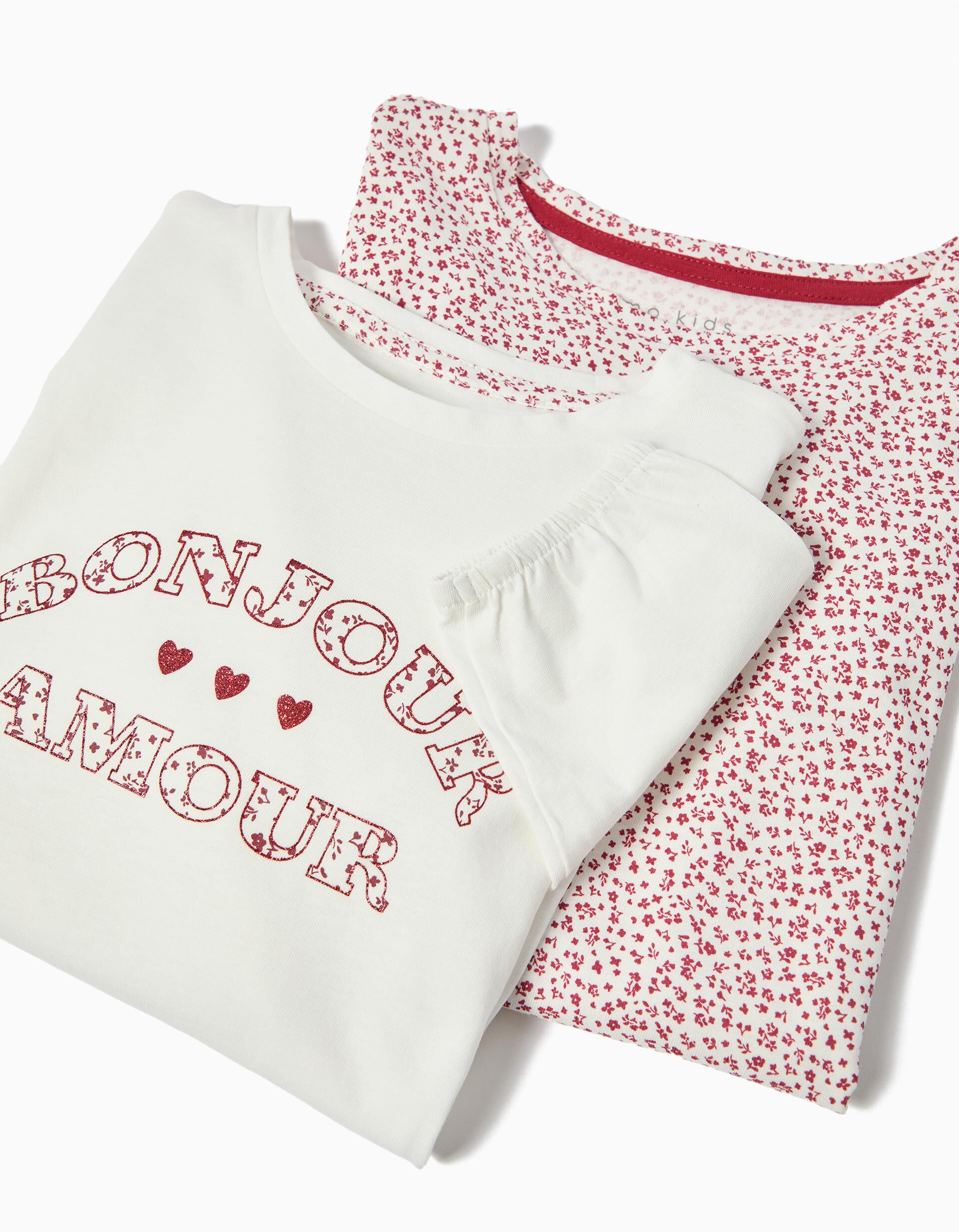 Comprar Online Pack 2 Pijamas de Manga Comprida, Menina, Multicor 