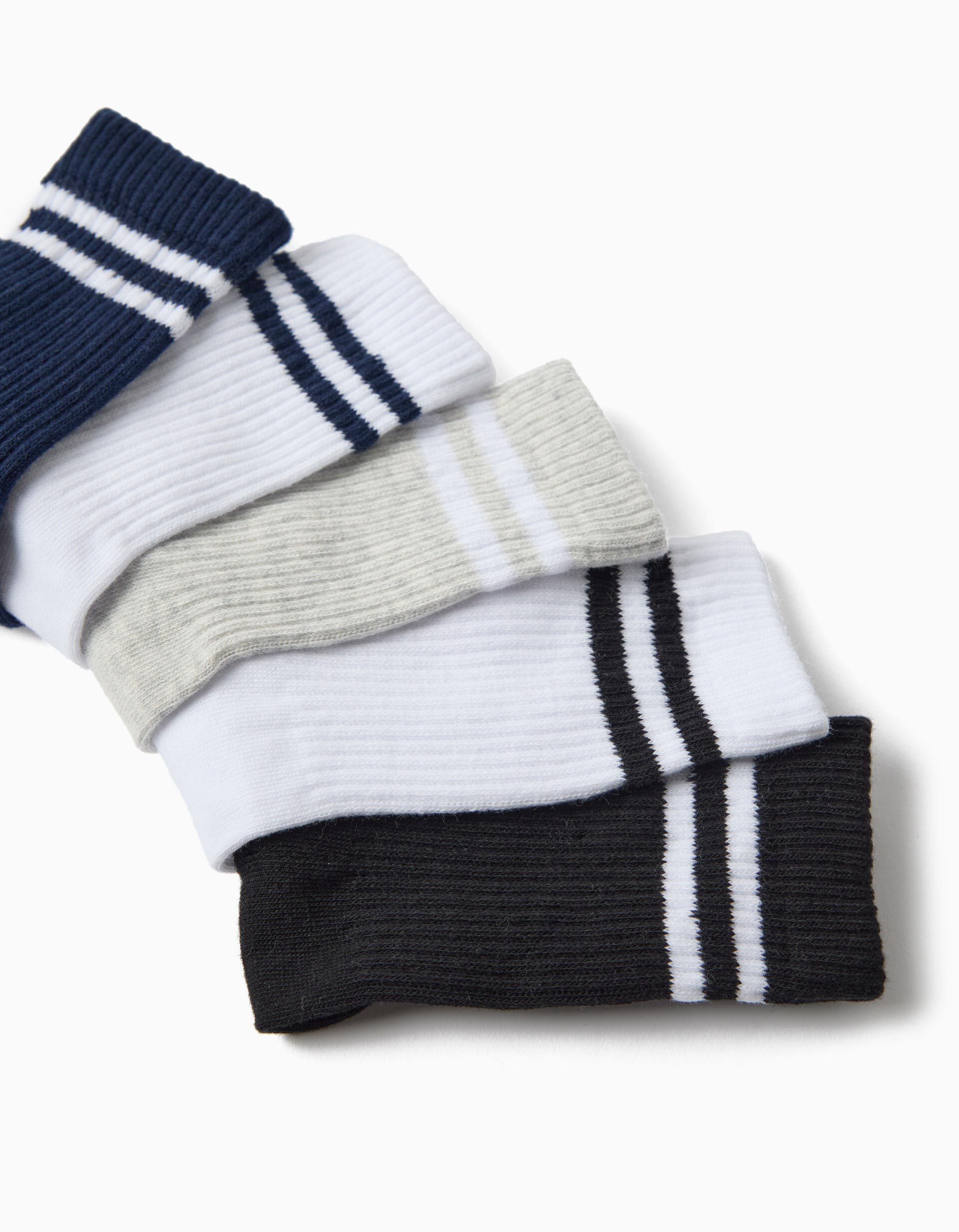 Comprar Online Pack 5 Pares de Meias, Menino, Multicor