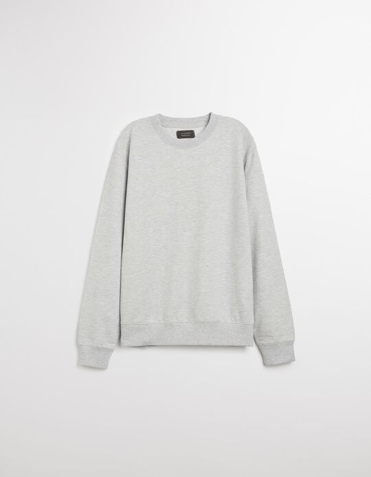 Comprar Online Sweatshirt de Felpa, Homem, Cinzento Claro 