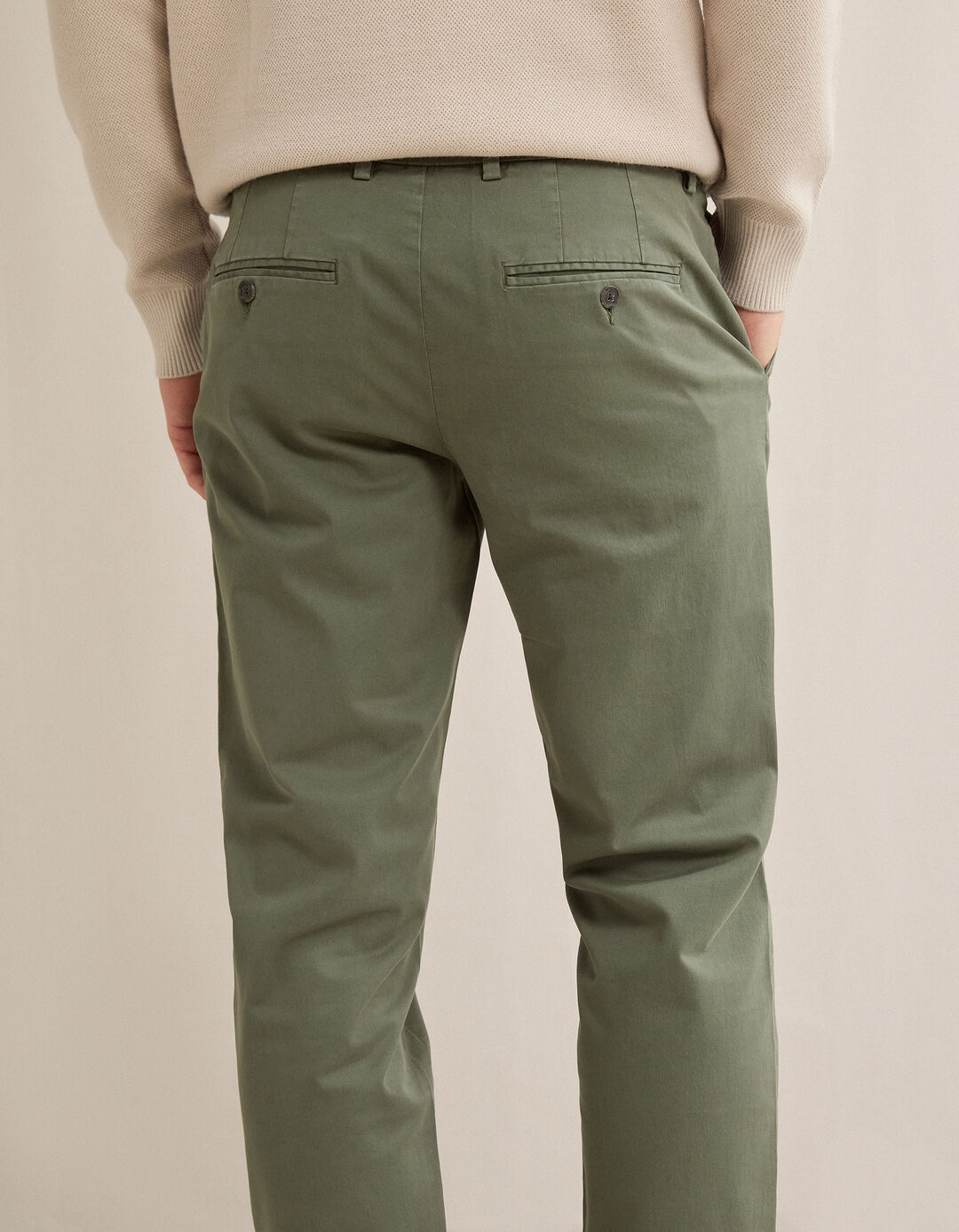 Cal&ccedil;as Chino Slim, Homem, Verde Escuro