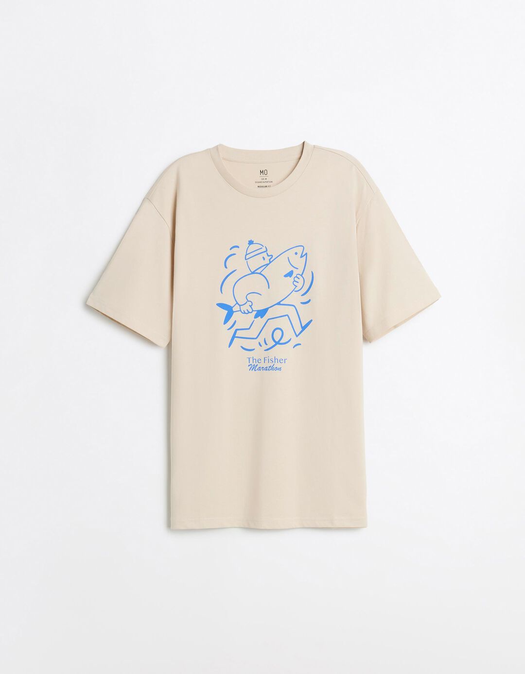 T-shirt Jersey, Homem, Cinzento Claro