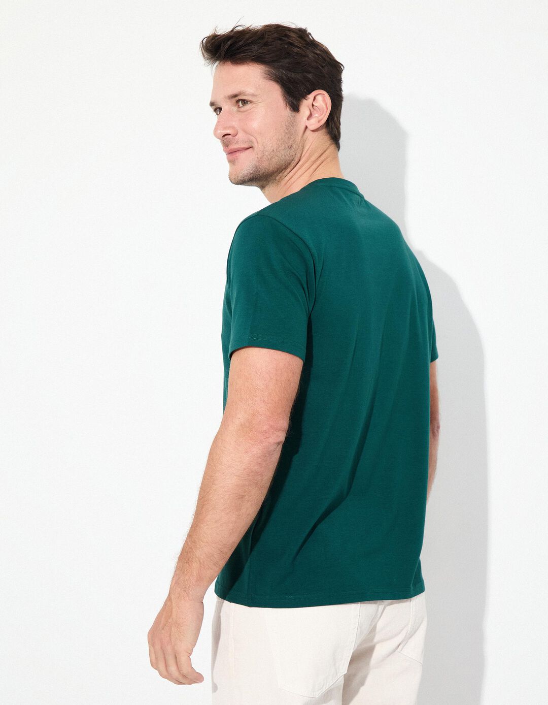 T-shirt Coolmax® Lisa, Homem, Verde Escuro 