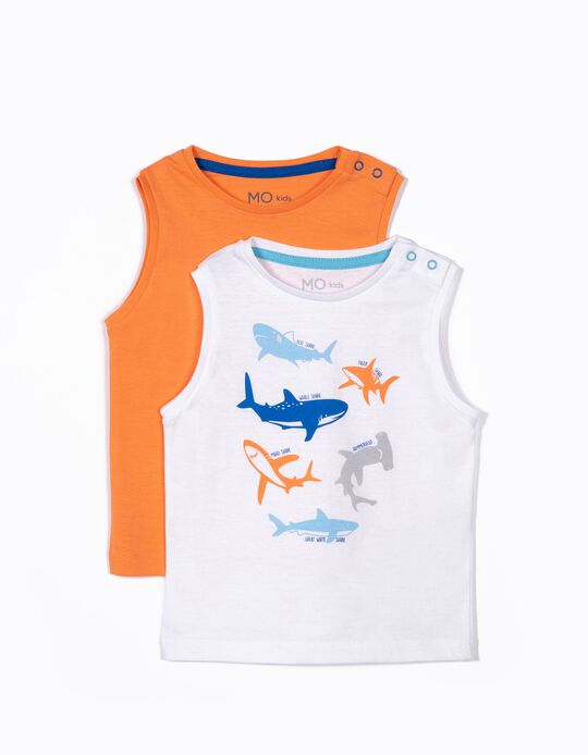 Conjunto de T-shirts Sem Manga