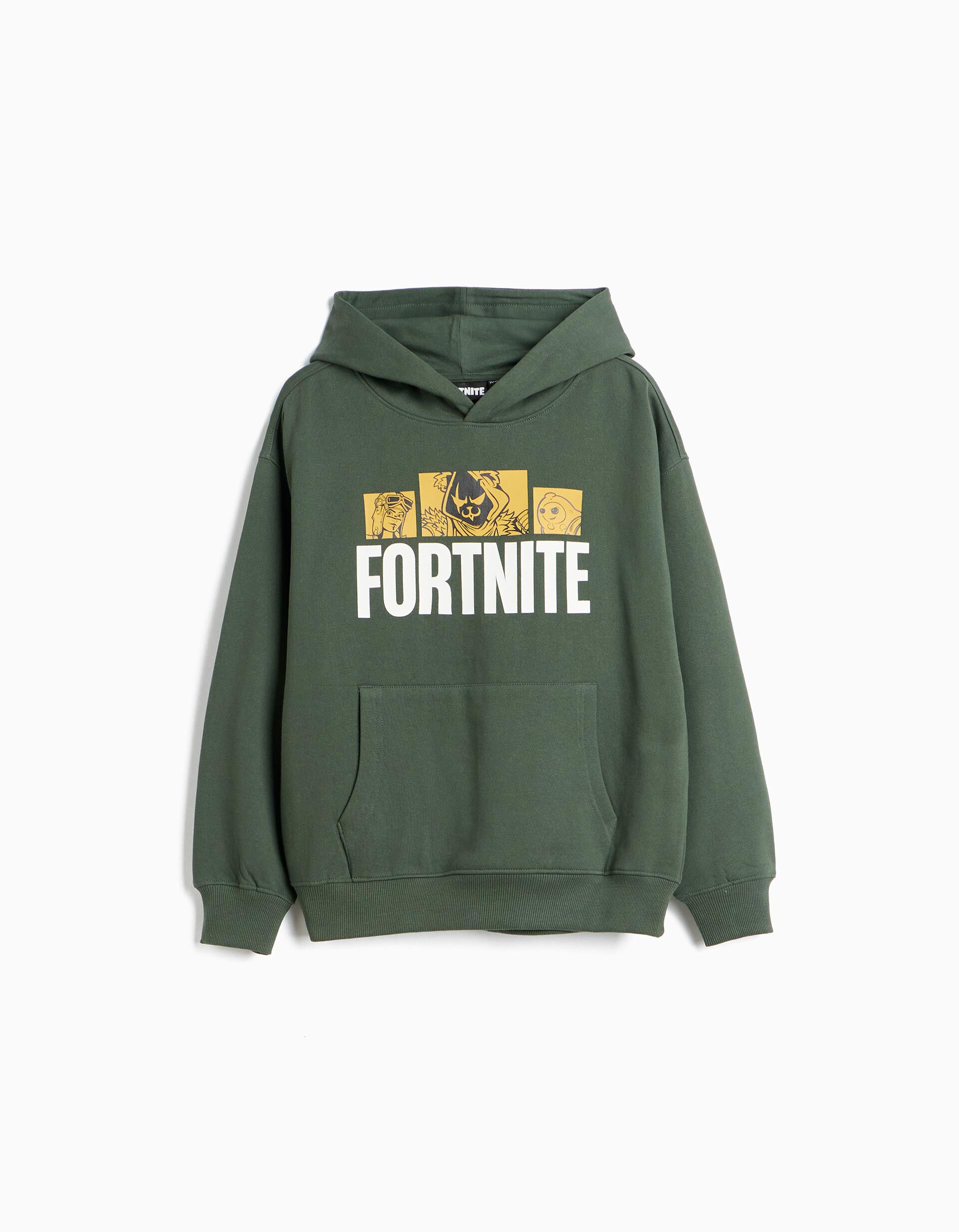 Comprar Online Sweatshirt 'Fortnite', Menino, Verde Escuro