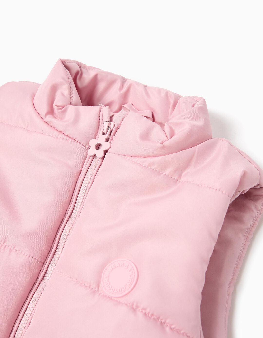 Colete Acolchoado, Menina, Rosa Claro