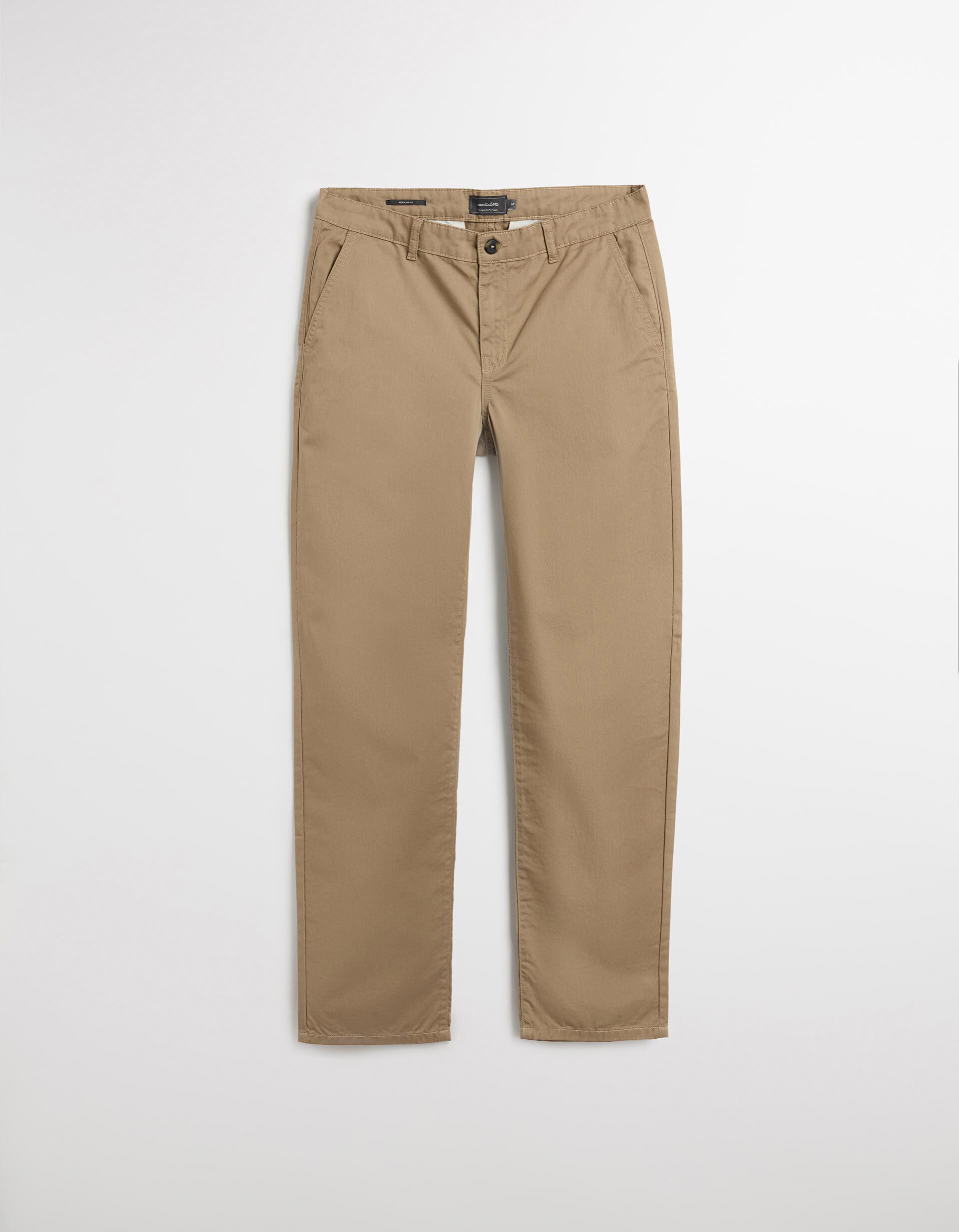 Comprar Online Regular Fit Twill Trousers, Men, Beige