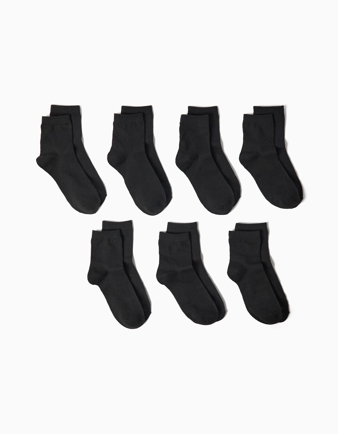 Pack 7 Pares De Meias, Menino, Preto