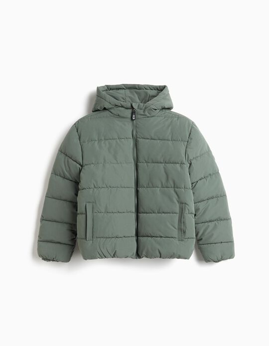 Comprar Online Casaco Acolchoado Com Capuz, Menino, Verde Escuro
