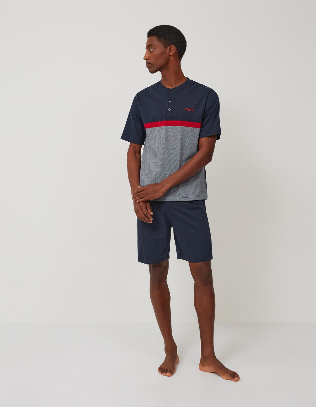 'Muslher' Pyjamas, Men, Dark Blue