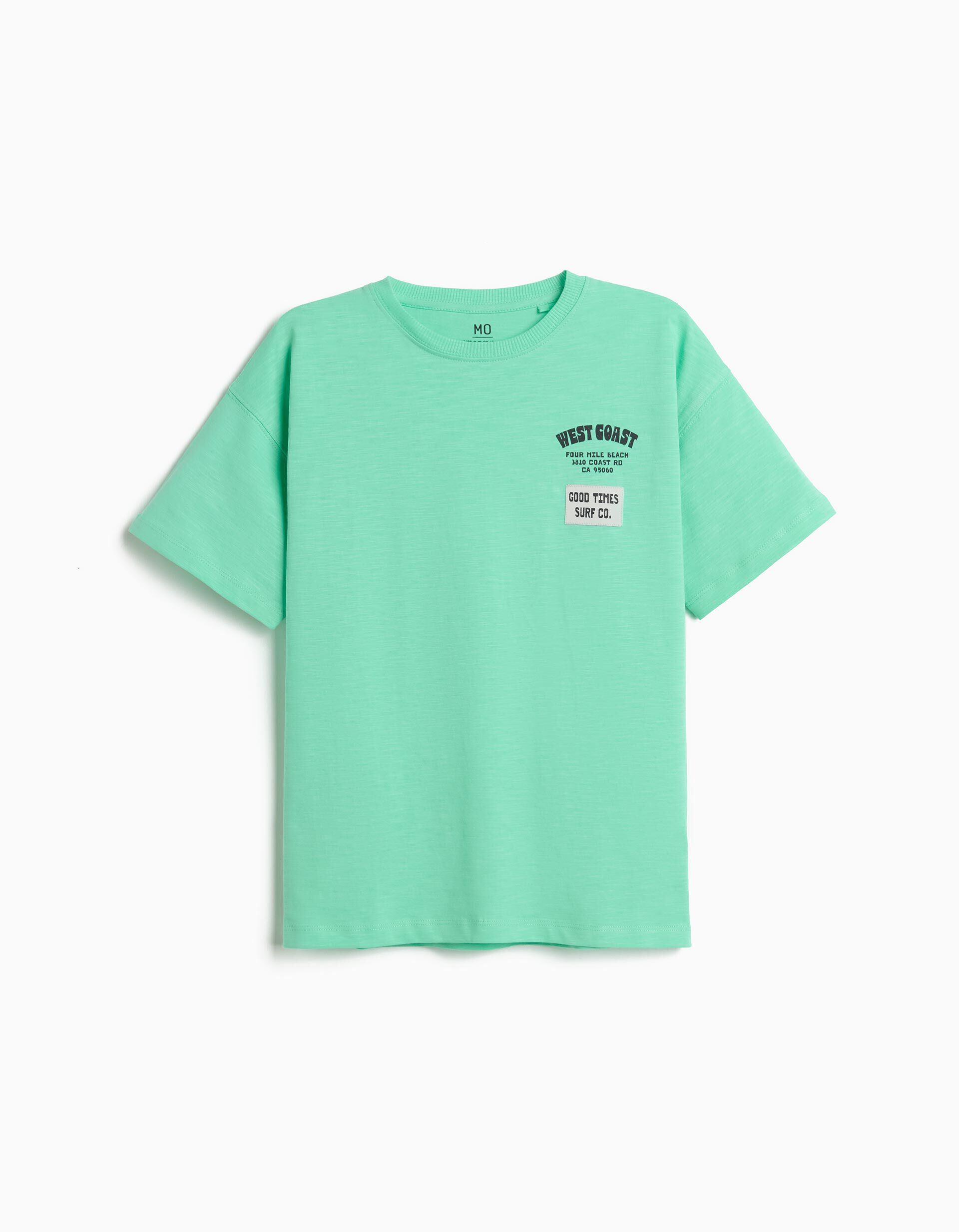 Comprar Online T-shirt com Estampado, Menino, Verde Claro