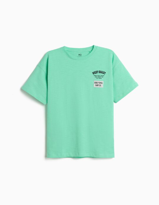 Comprar Online T-shirt com Estampado, Menino, Verde Claro