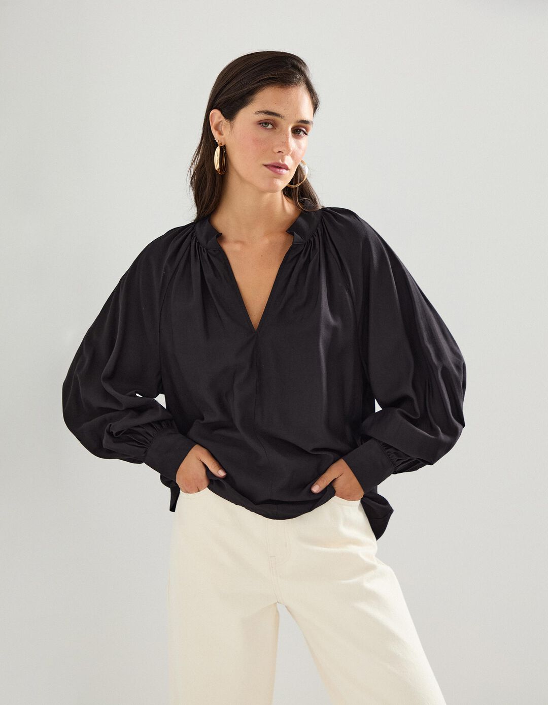 Blusa, Mulher, Preto