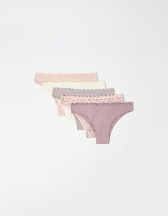 Comprar Online Pack 5 Cuecas Brasileiras, Mulher, Rosa