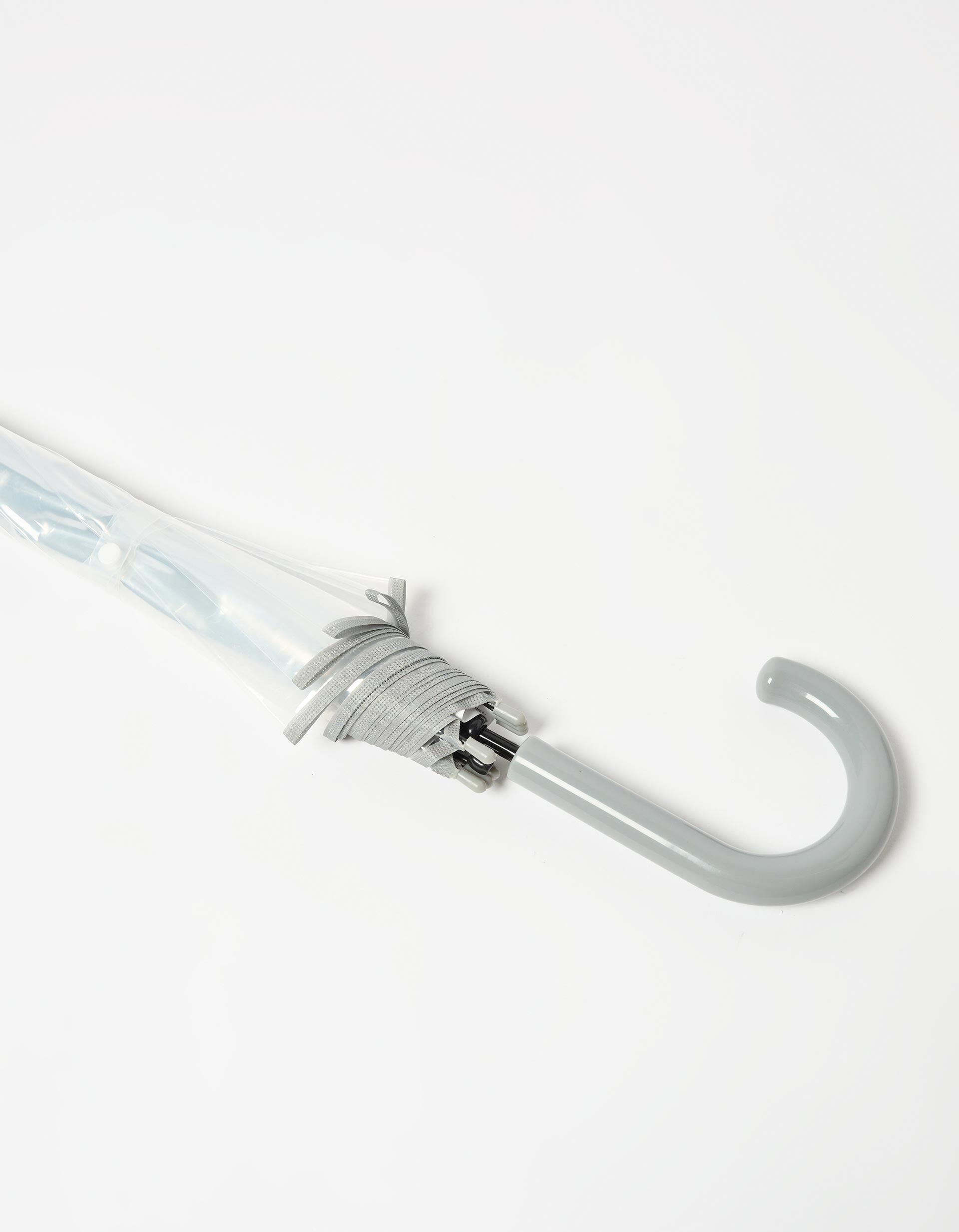 Comprar Online Guarda-chuva Transparente, Mulher, Cinzento