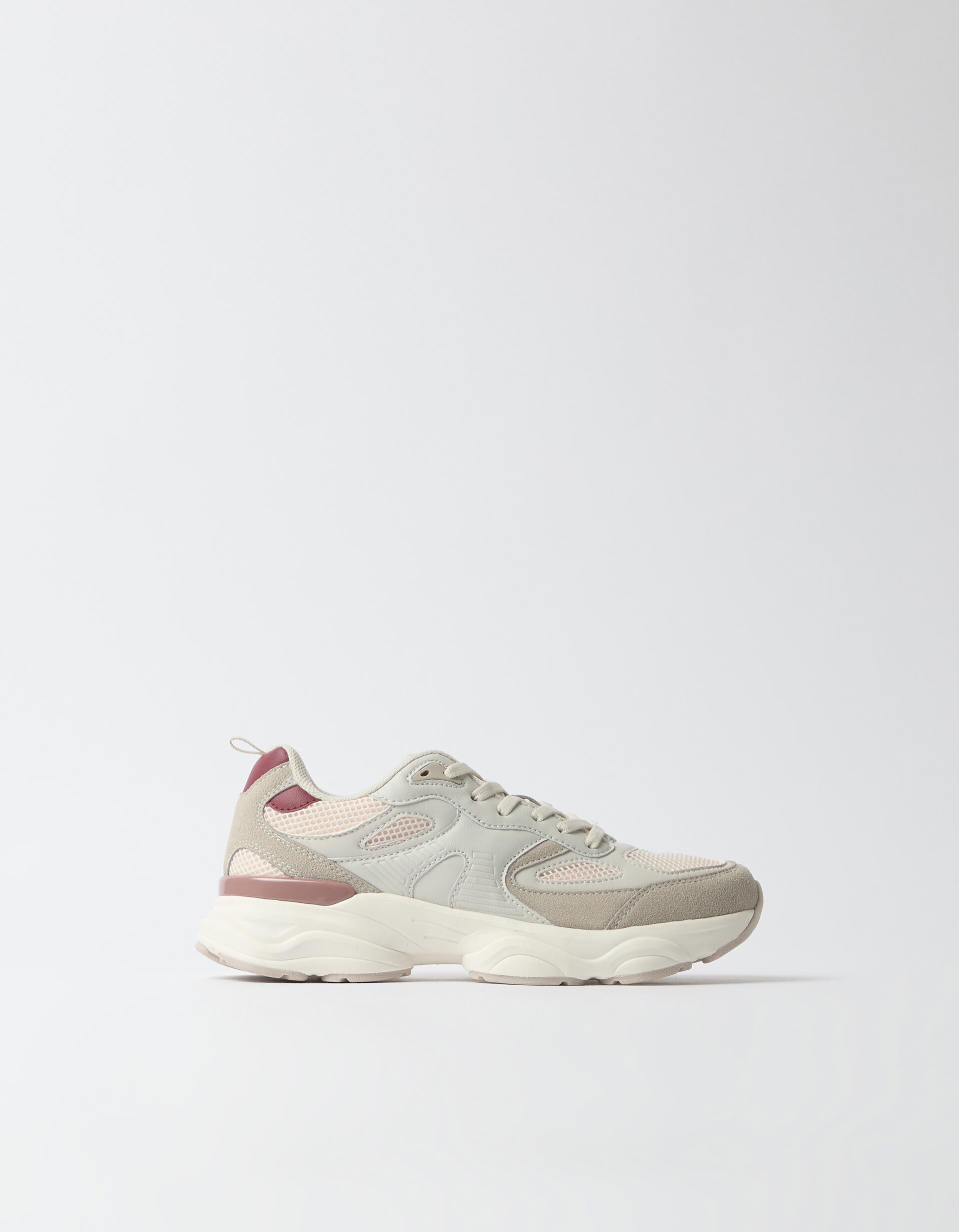 Comprar Online Sapatilhas Contraste, Mulher, Bege