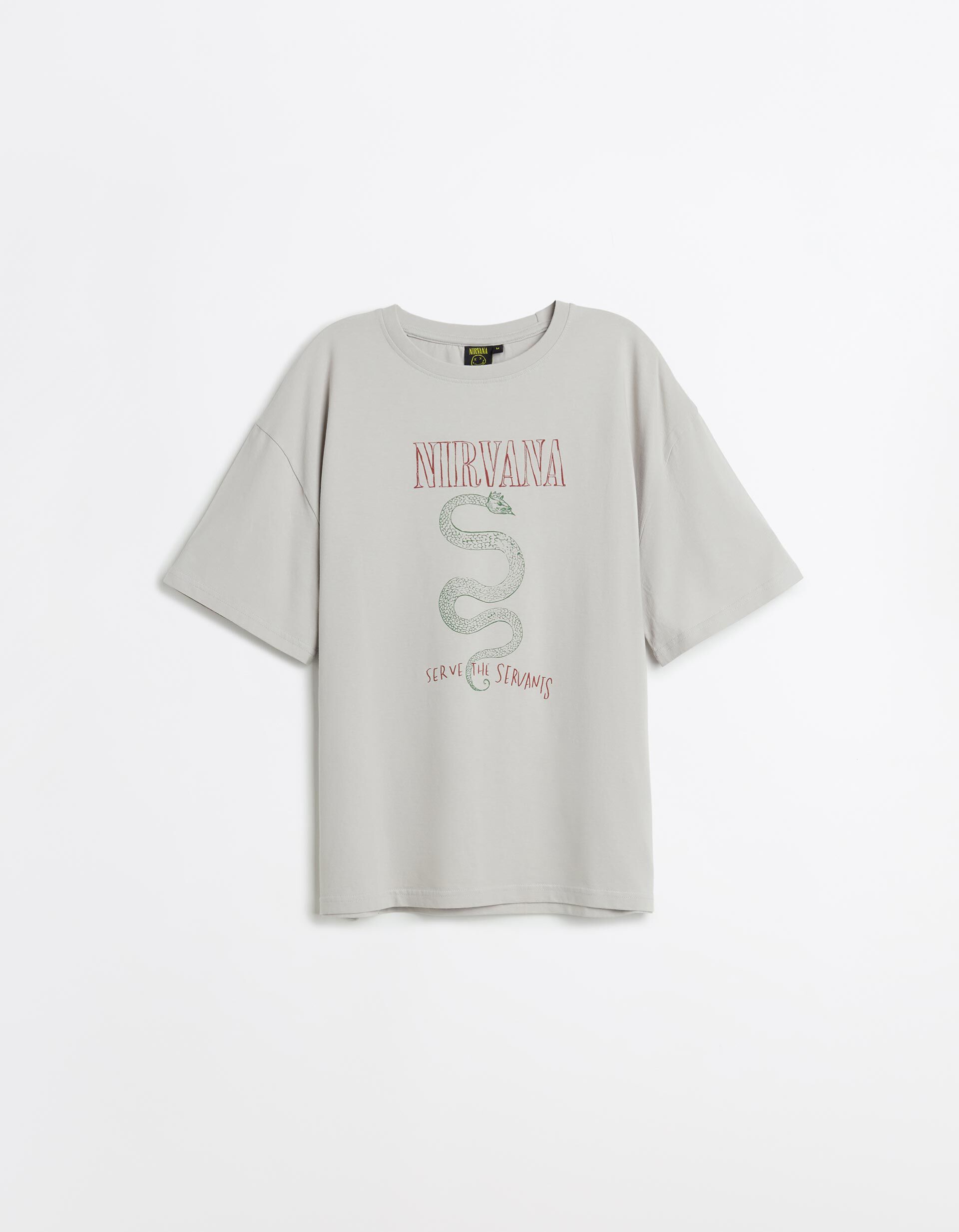 Comprar Online T-shirt Estampada, Mulher, Cinzento Claro