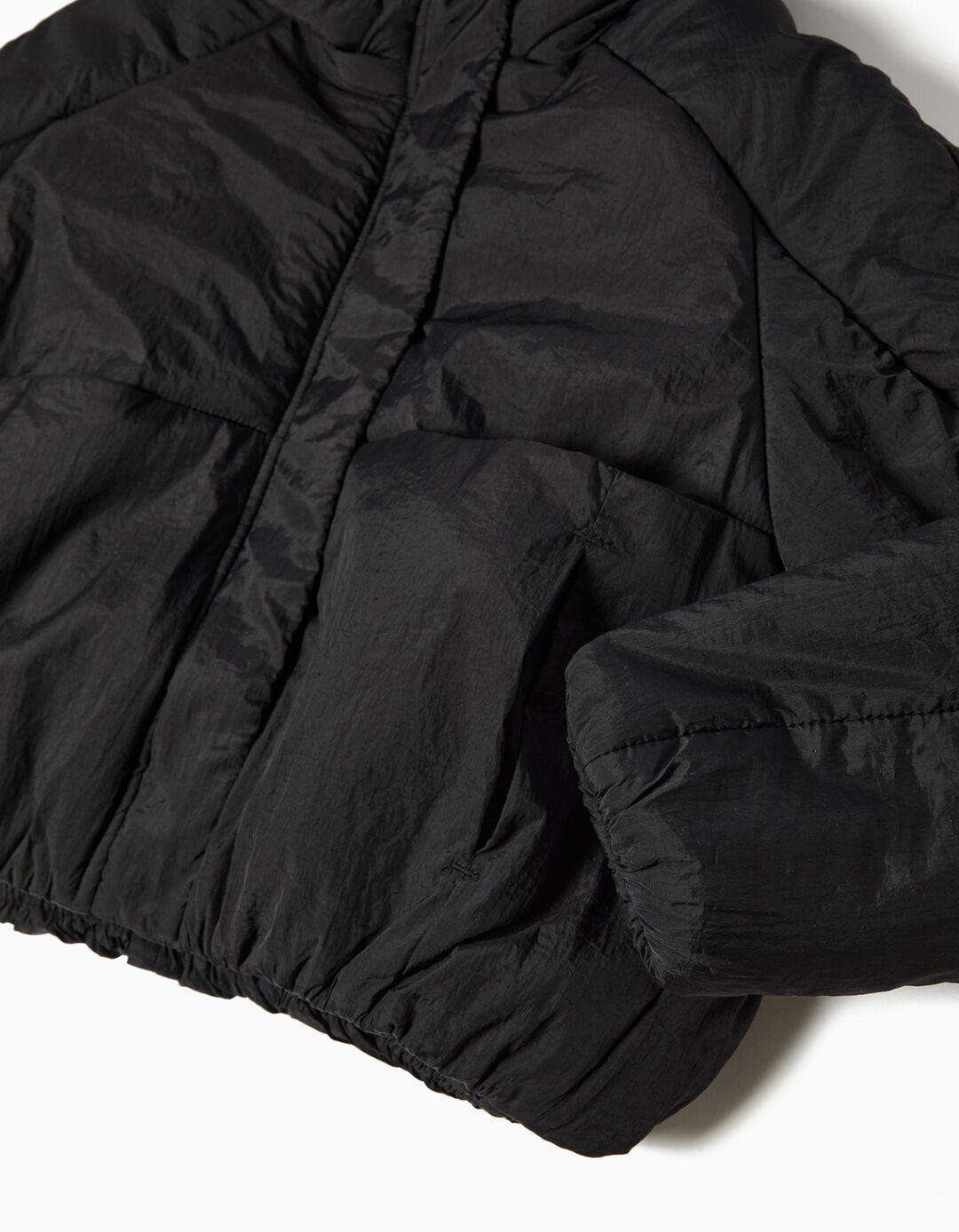 Casaco Acolchoado, Menina, Preto