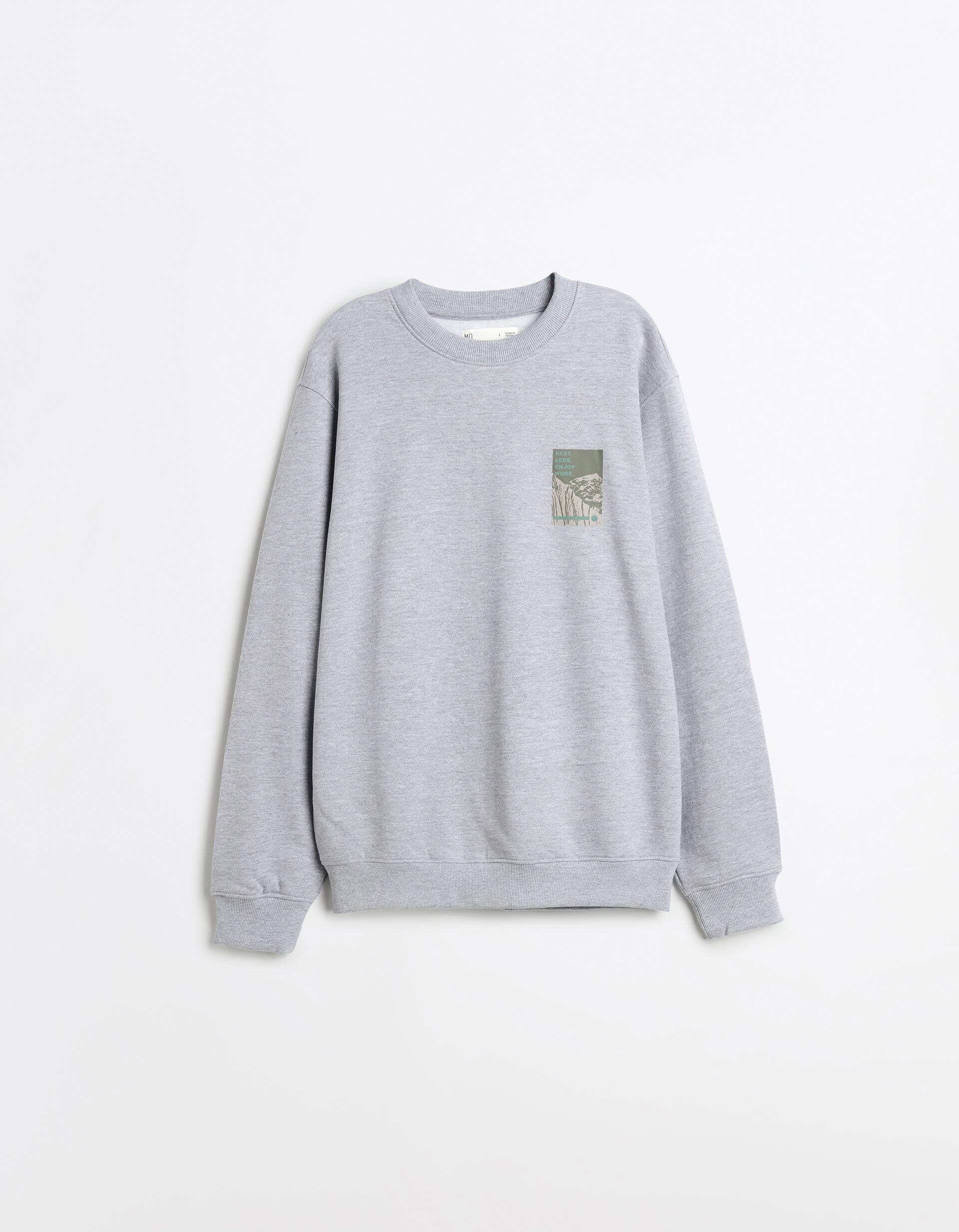 Comprar Online Sweatshirt, Homem, Cinzento Claro