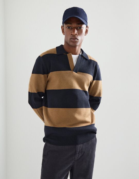 Comprar Online Polo de Malha, Homem, Castanho Escuro