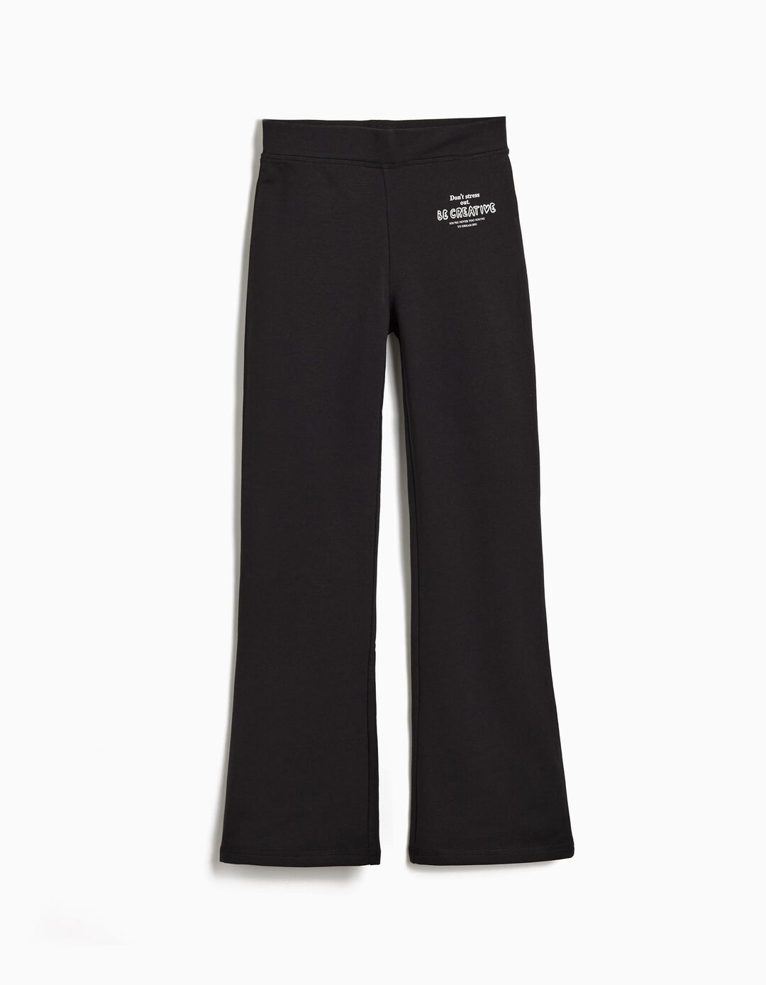 Leggings Flare, Menina, Preto