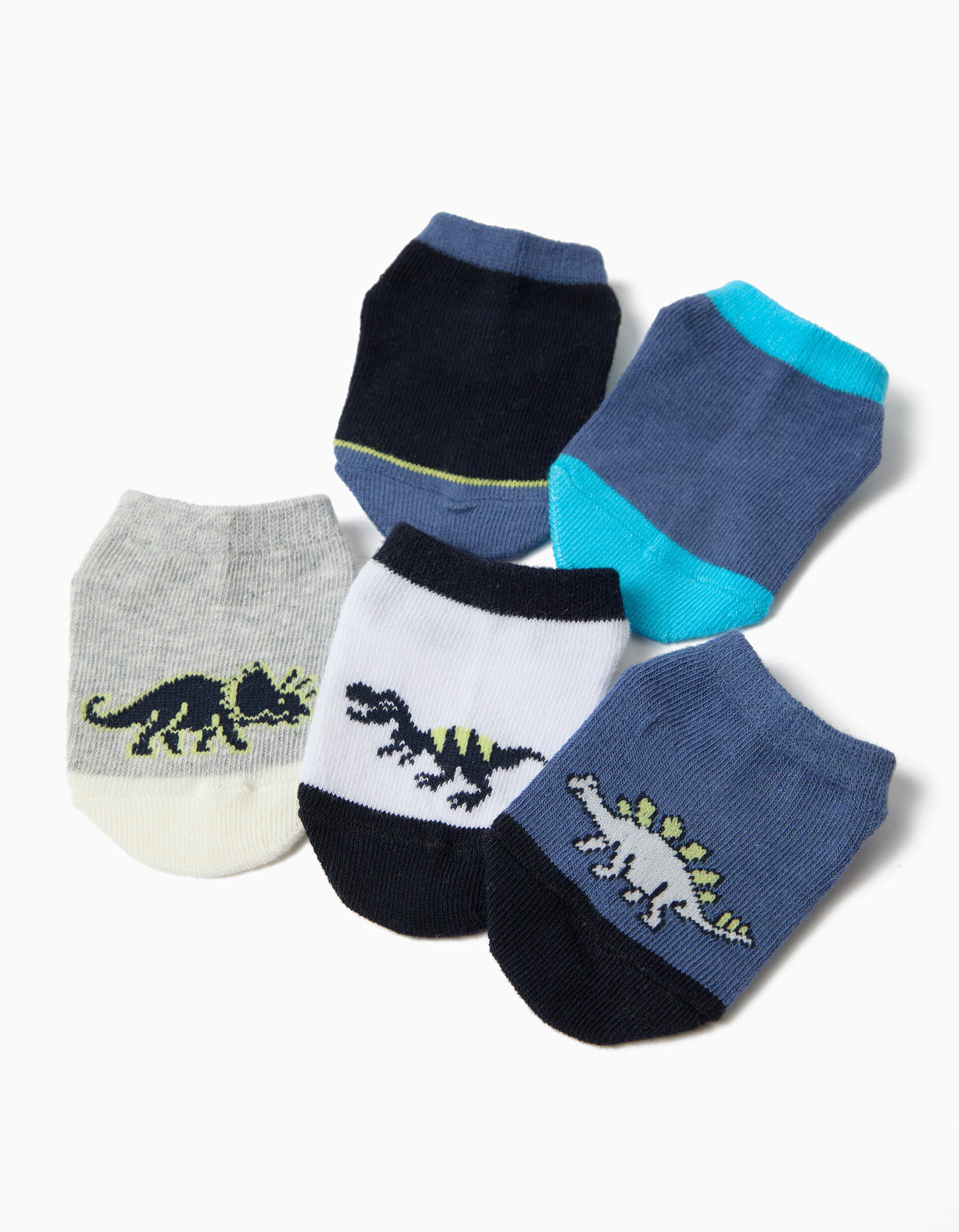 Comprar Online Pack 5 Pares de Meias Tornozelo, Menino, Multicolor