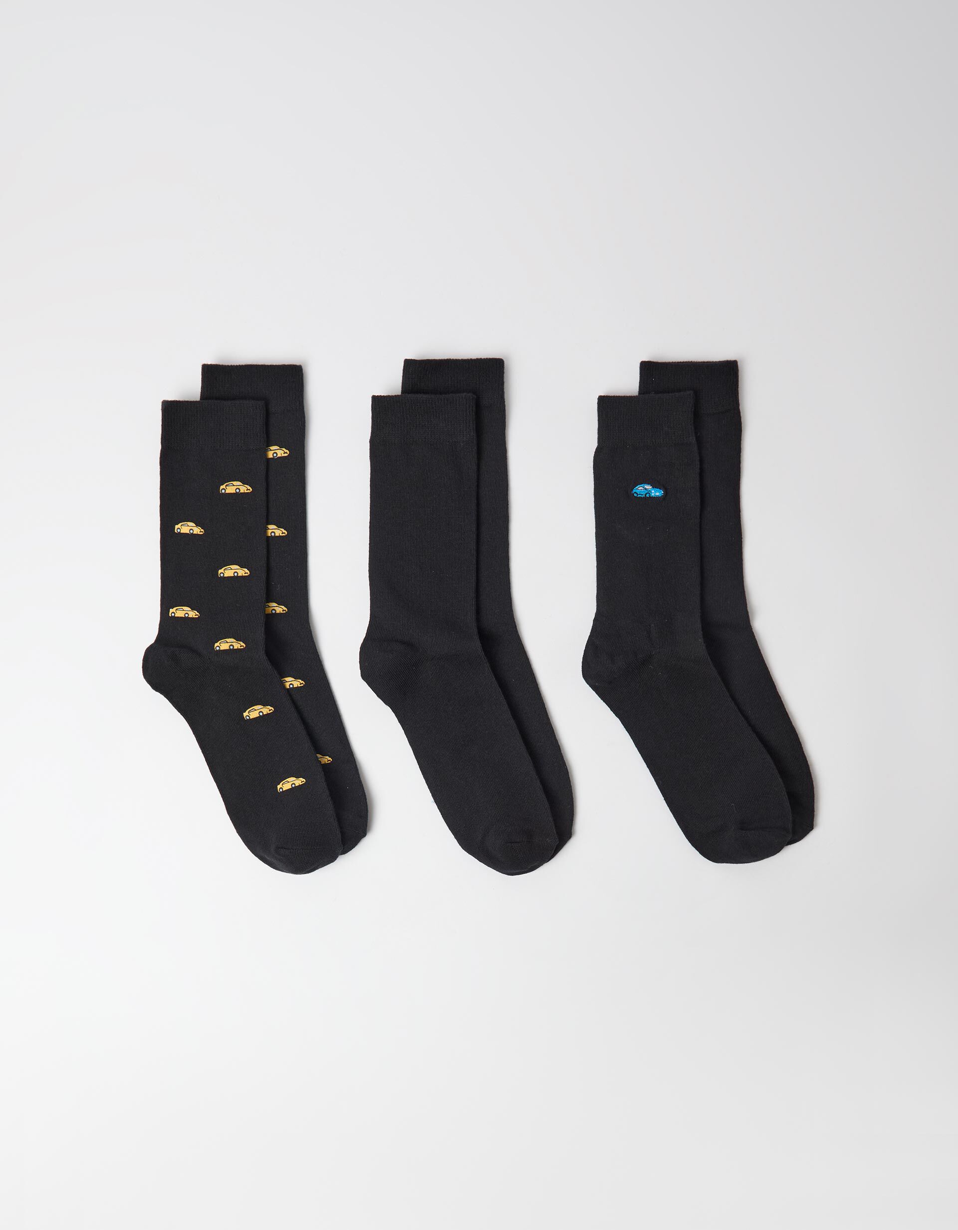 Comprar Online Pack 3 Pares De Meias, Homem, Preto